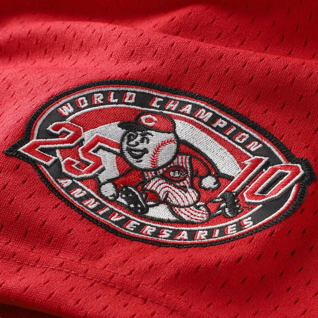 Barry Larkin Cincinnati Reds Throwback Cooperstown Mesh Jersey - Red