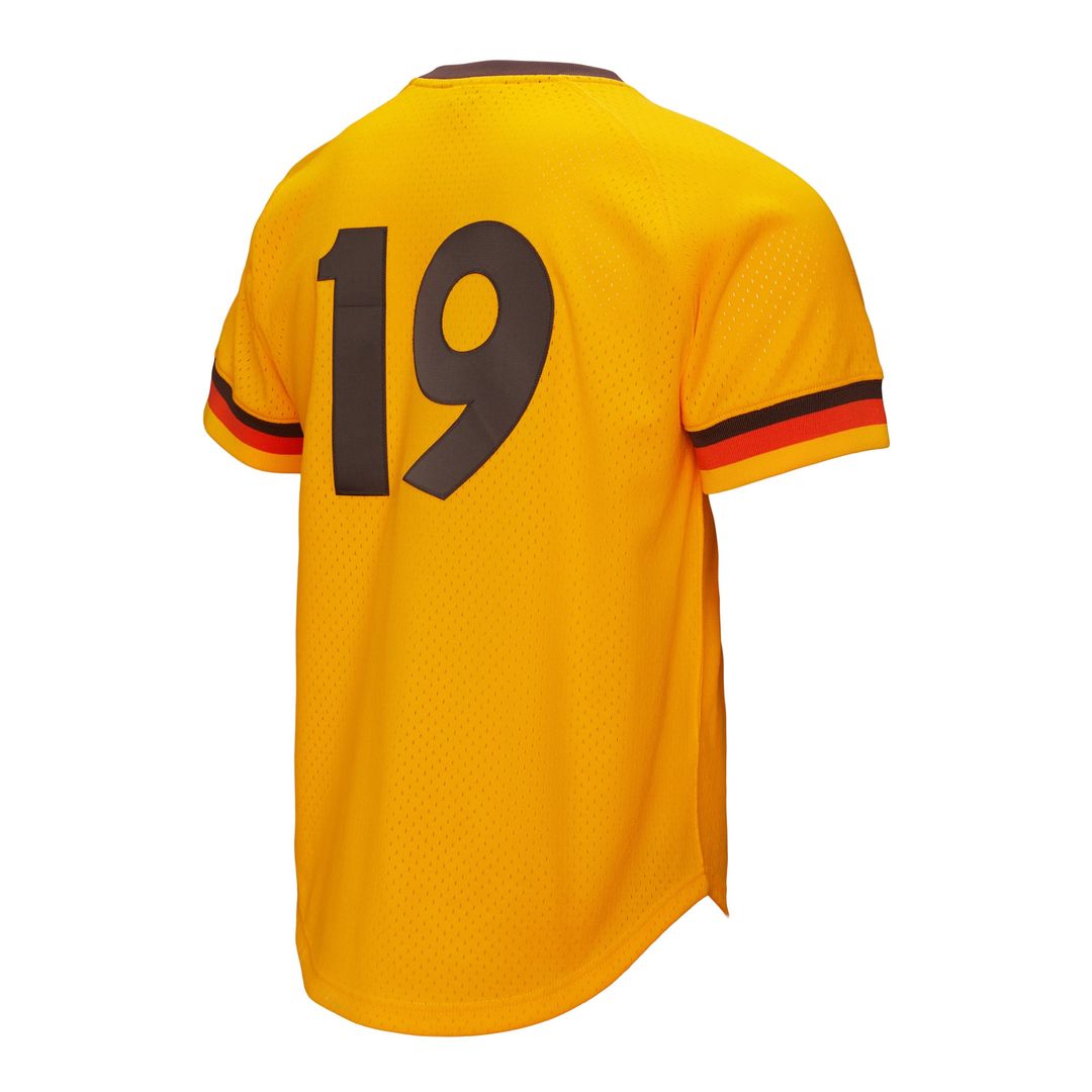 Tony Gwynn San Diego Padres Big & Tall Cooperstown Mesh Jersey - Gold