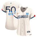 Mookie Betts Los Angeles Dodgers Women's Jersey – Cream