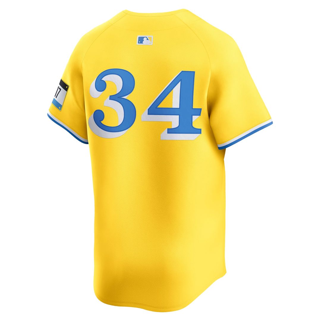 David Ortiz Boston Red Sox Alternate 3 Jersey - Yellow