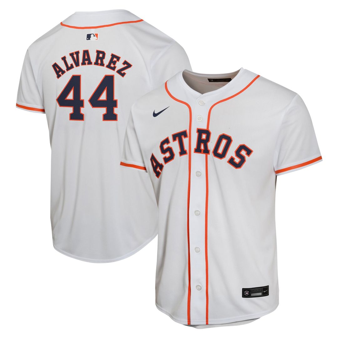 Yordan Alvarez Houston Astros Youth Home Jersey - White