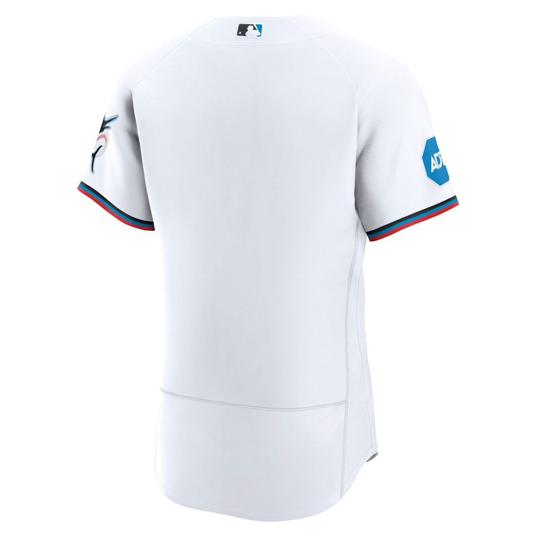Miami Marlins Home Sponsor Patch Jersey - White