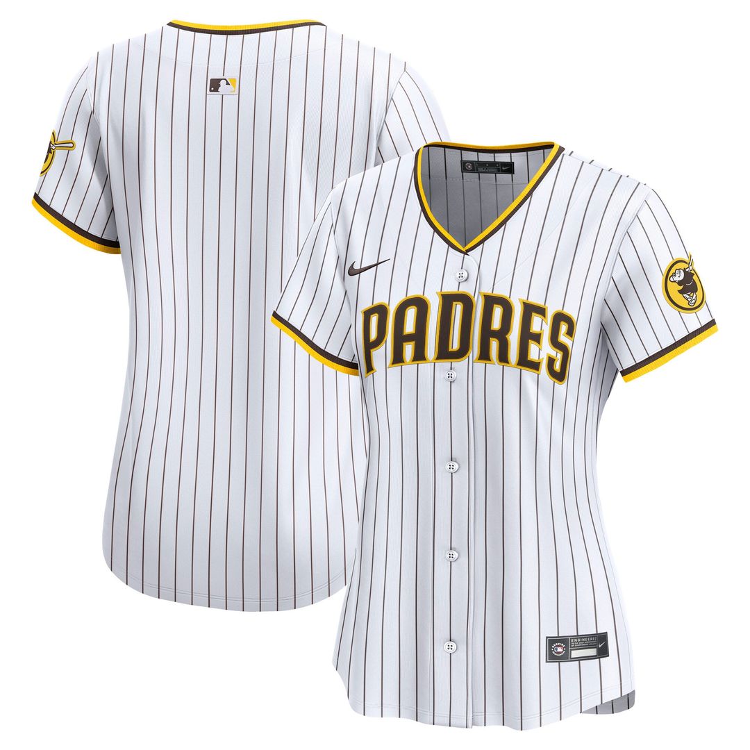 San Diego Padres Women's Home Jersey - White
