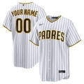San Diego Padres Home Replica Custom Jersey - White