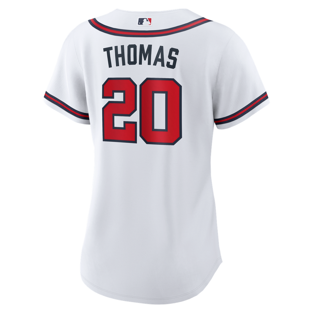 Lane Thomas Atlanta Braves Women's Home Jersey - White