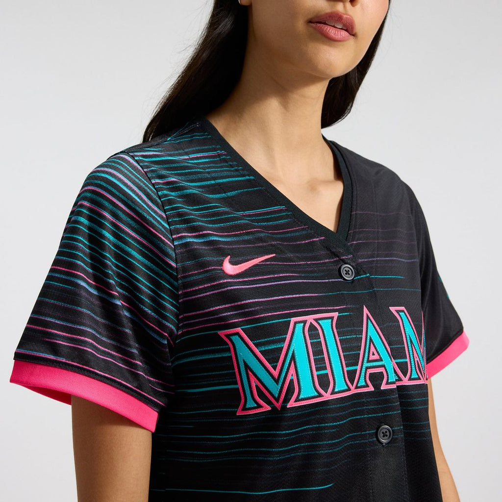 Miami Marlins Women's 2025 Jersey - Black