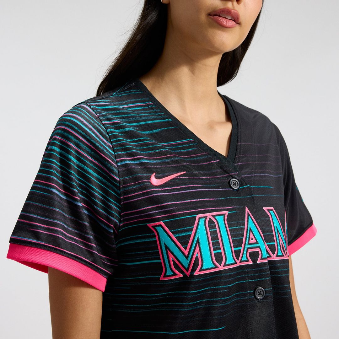 Miami Marlins Women's 2025 Jersey - Black