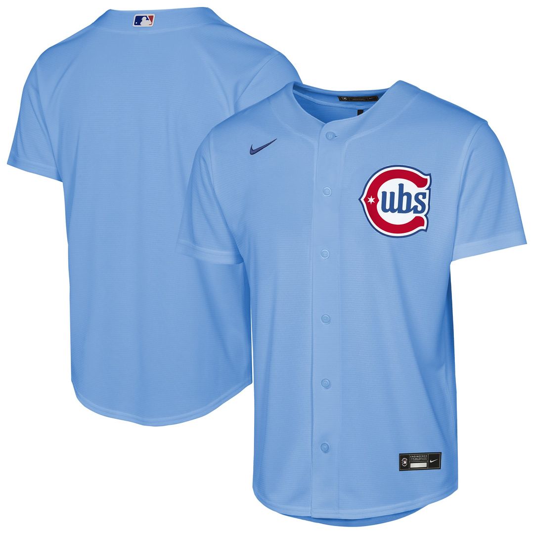 Chicago Cubs Youth Alternate Jersey - Light Blue