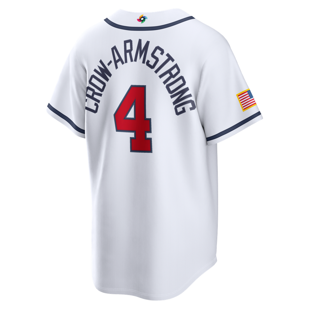 Pete Crow-Armstrong USA Baseball 2026 World Baseball Classic Home Jersey - White