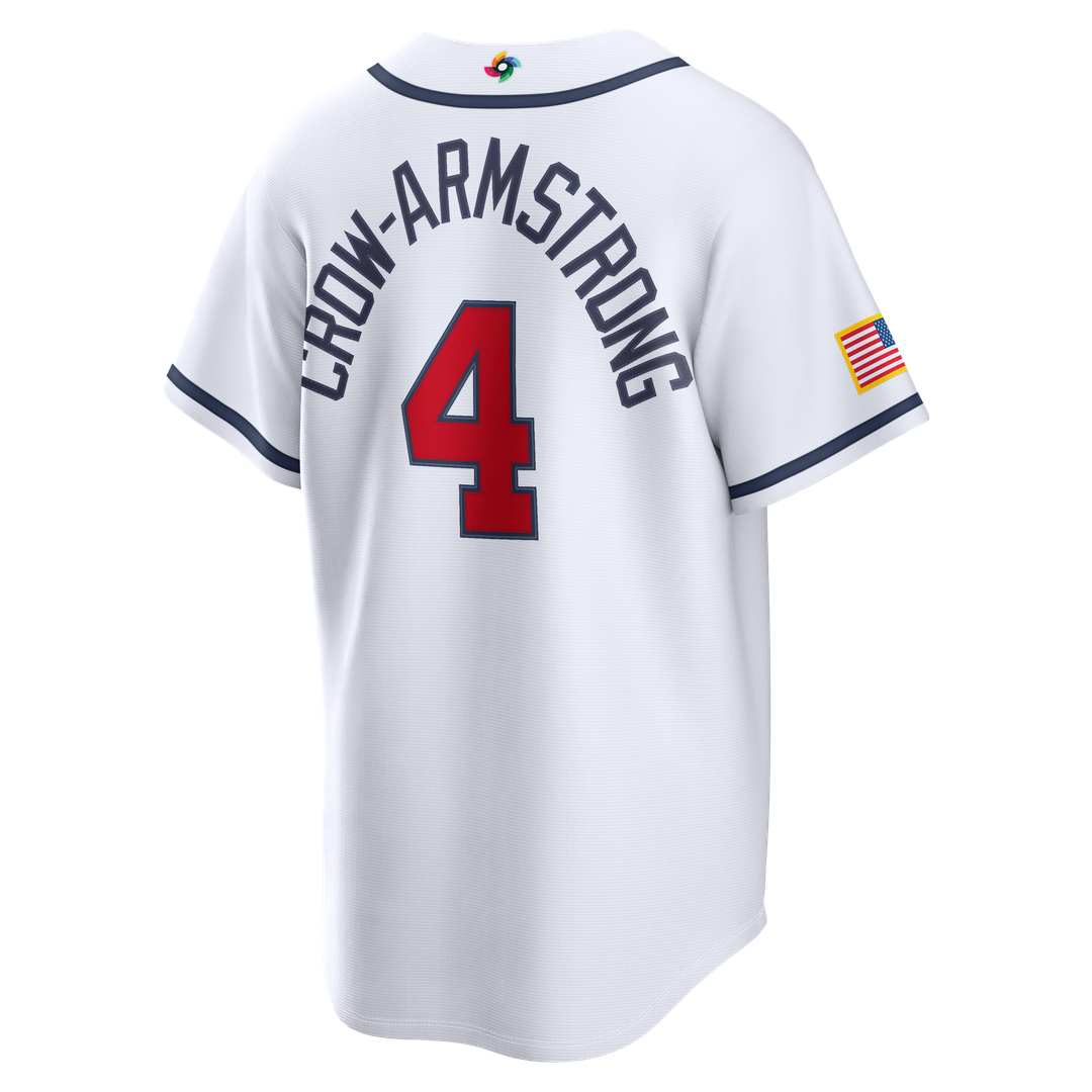 Pete Crow-Armstrong USA Baseball 2026 World Baseball Classic Home Jersey - White