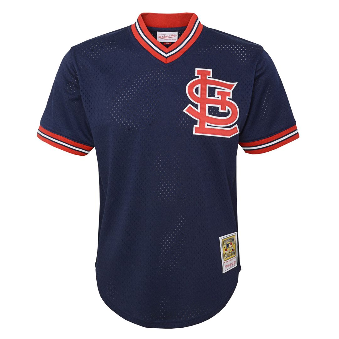 Ozzie Smith St. Louis Cardinals Youth Mesh Jersey - Navy