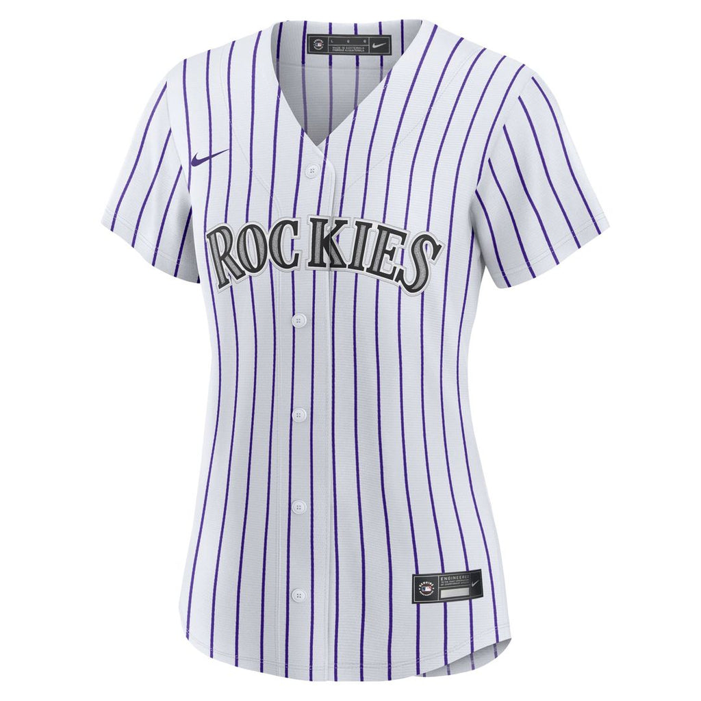 Colorado Rockies Women's #1 Bride Home Jersey - White