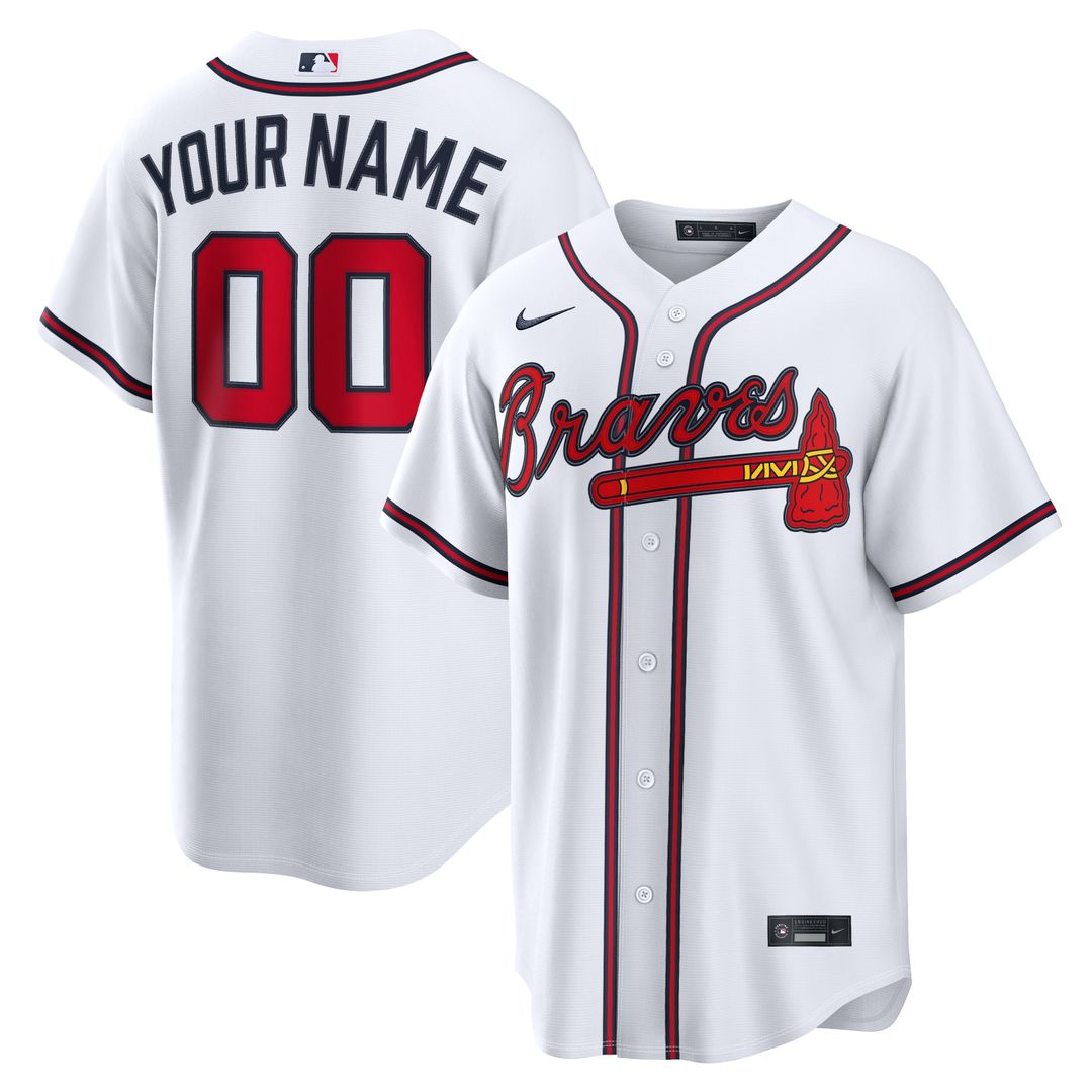 Atlanta Braves Home Stadium Custom Jersey - White