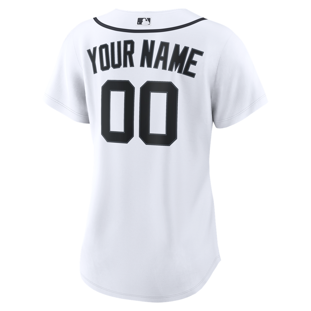 Detroit Tigers Women's Home Replica Custom Jersey - White