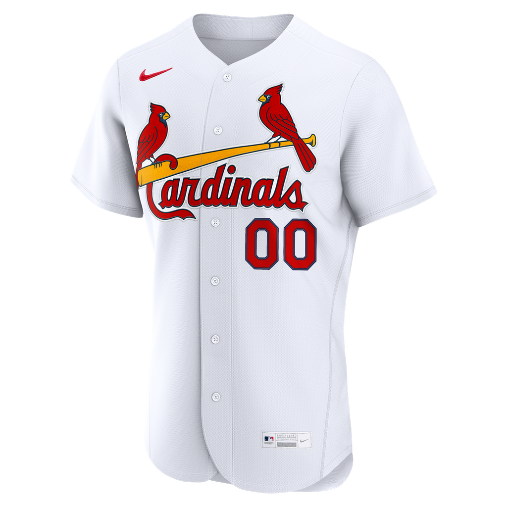 St. Louis Cardinals Home Authentic Custom Jersey - White