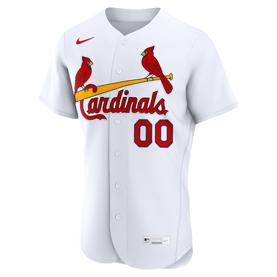 St. Louis Cardinals Home Authentic Custom Jersey - White