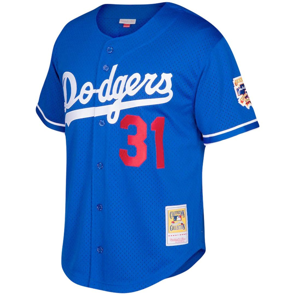 Mike Piazza Los Angeles Dodgers Big & Tall Cooperstown Mesh Jersey - Royal