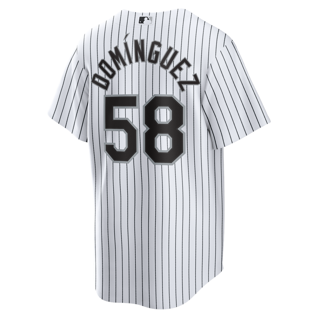 Seranthony Domínguez Chicago White Sox Home Jersey - White