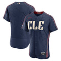Cleveland Guardians Authentic Sponsor Patch Jersey - Navy