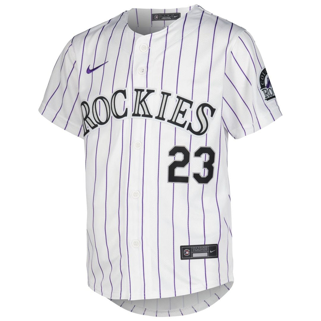 Kris Bryant Colorado Rockies Youth Home Jersey - White