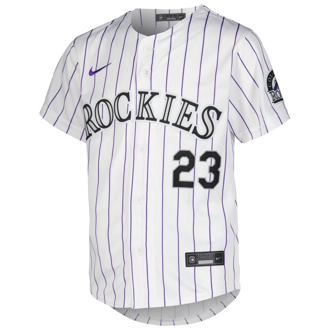 Kris Bryant Colorado Rockies Youth Home Jersey - White