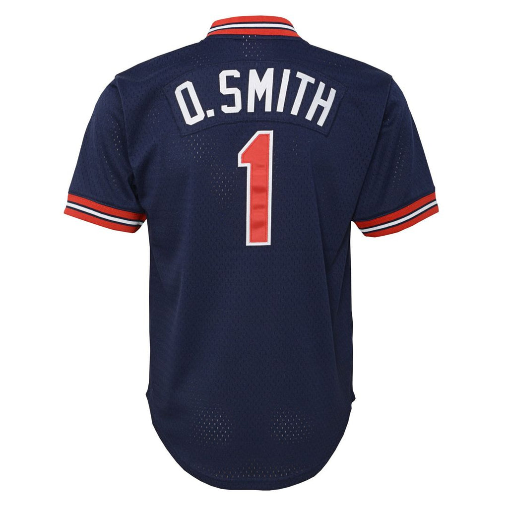 Ozzie Smith St. Louis Cardinals Youth Mesh Jersey - Navy