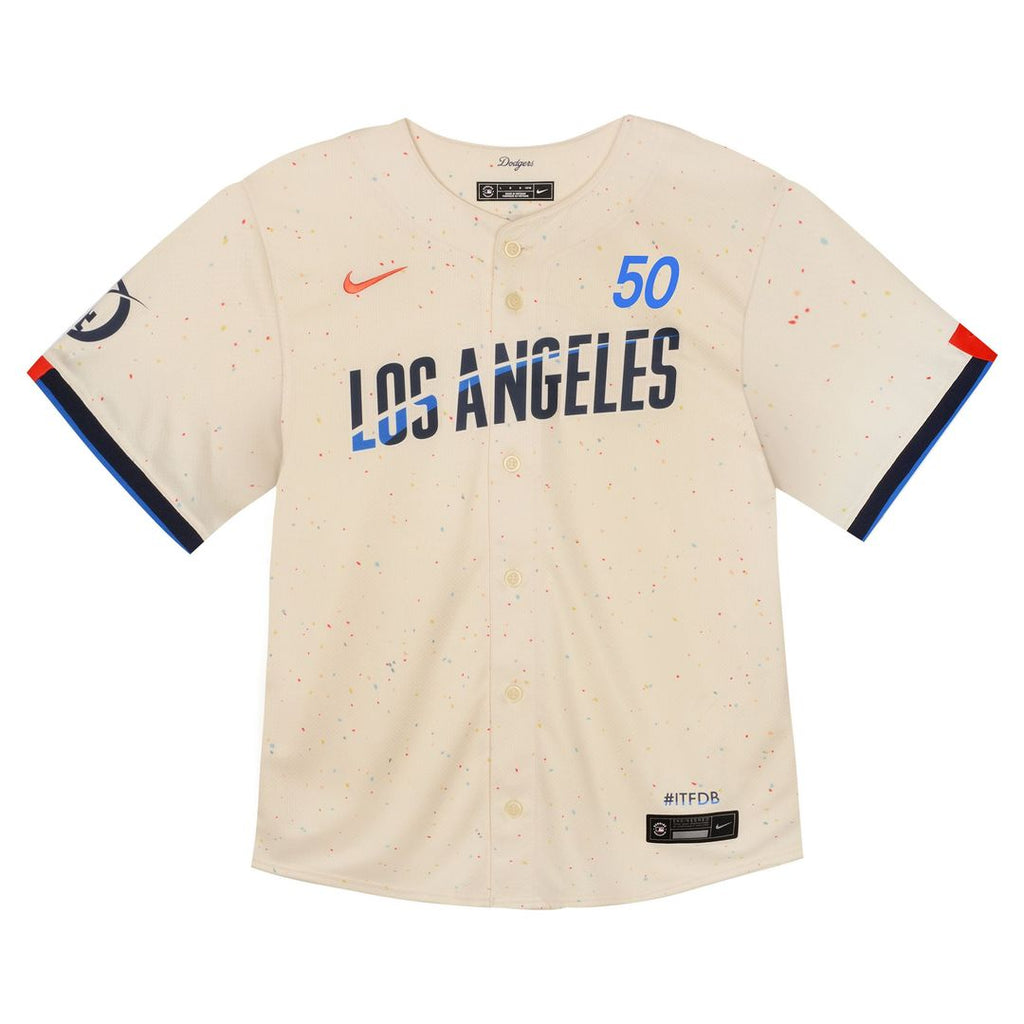 Mookie Betts Los Angeles Dodgers Toddler 2024 Jersey - Cream