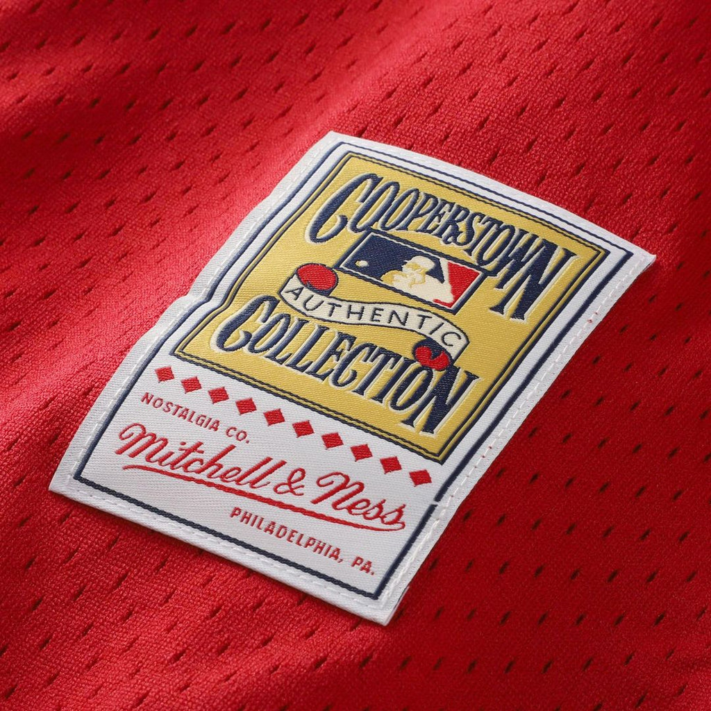 Barry Larkin Cincinnati Reds Throwback Cooperstown Mesh Jersey - Red