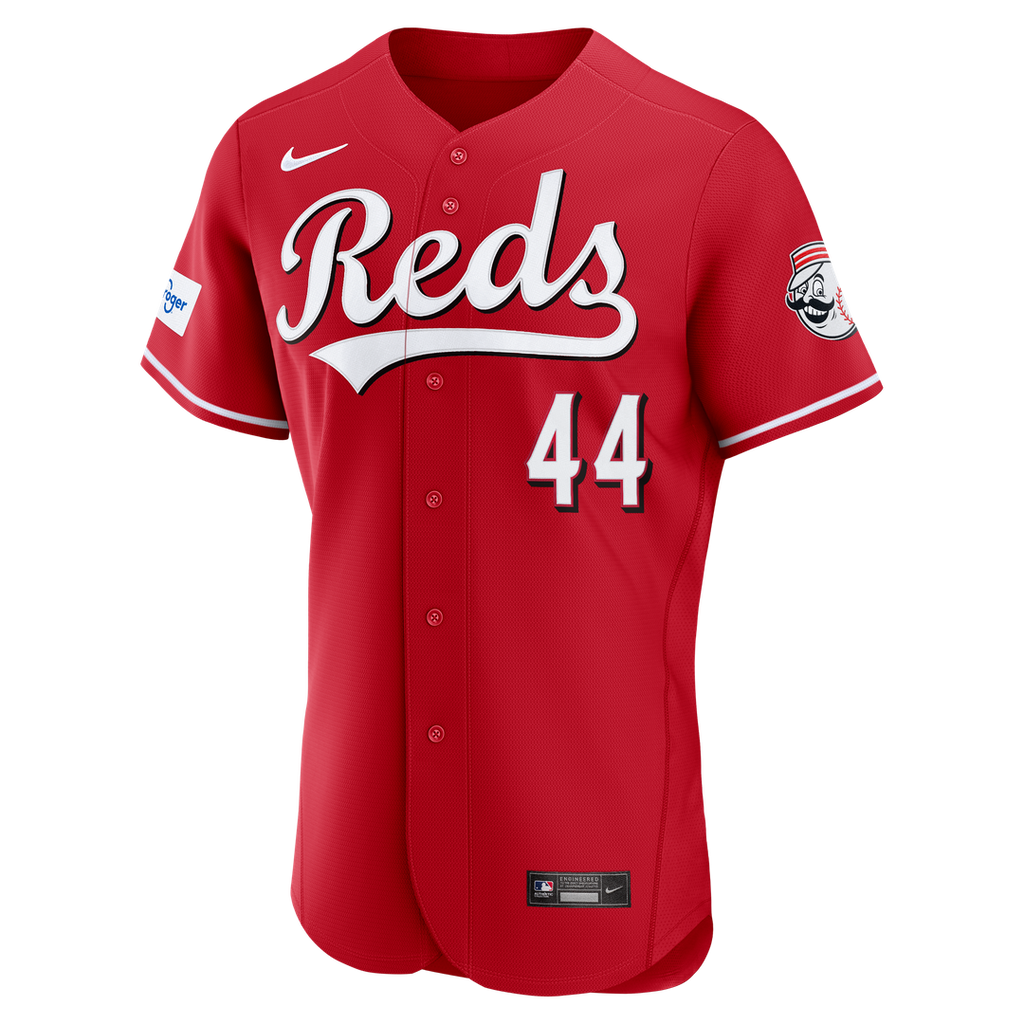 Elly De La Cruz Cincinnati Reds Home Authentic Sponsor Patch Jersey - White