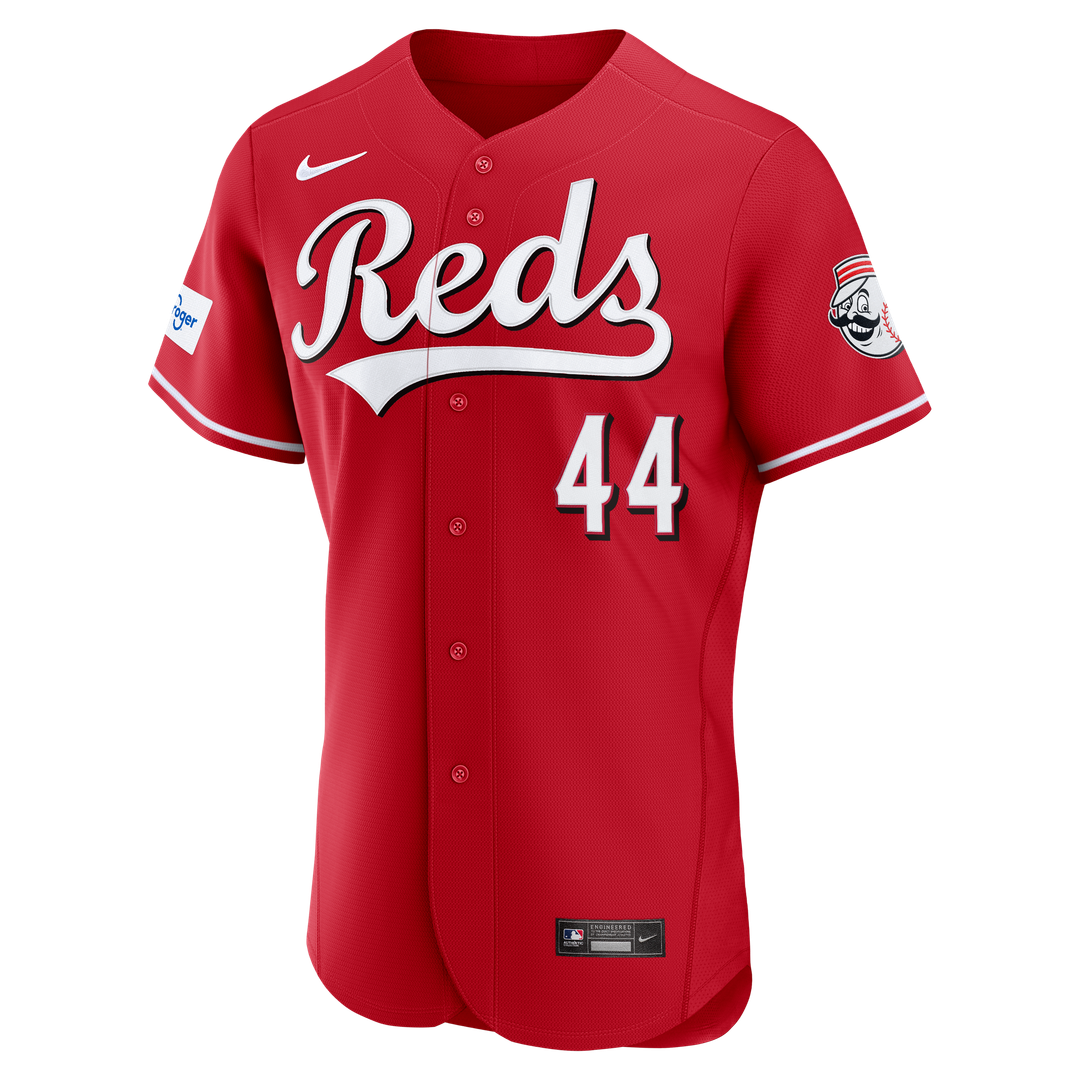 Elly De La Cruz Cincinnati Reds Home Authentic Sponsor Patch Jersey - White