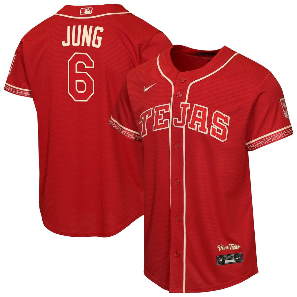 Josh Jung Texas Rangers Youth 2026 Jersey - Red