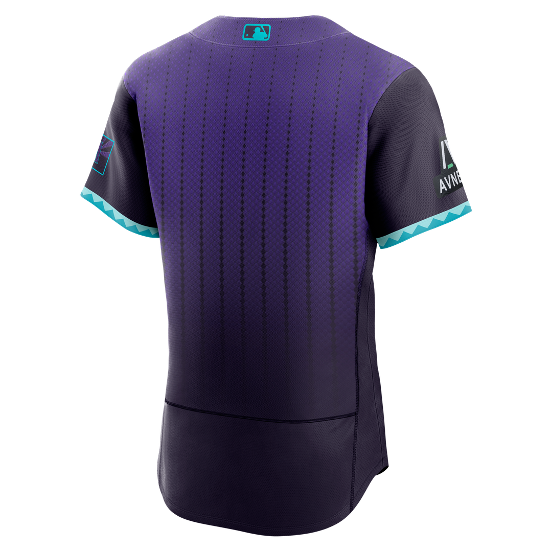 Arizona Diamondbacks Authentic Sponsor Patch Jersey - Purple