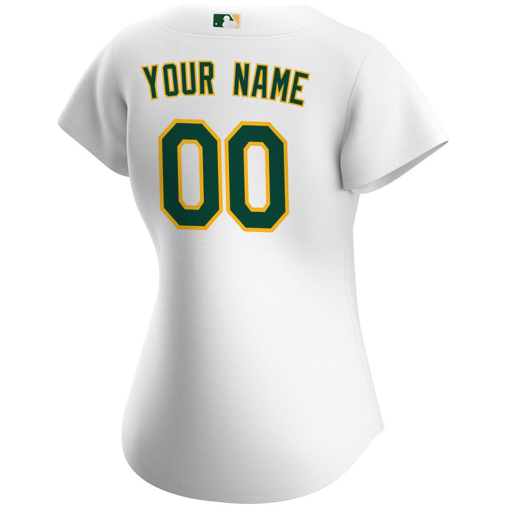 Athletics Women's Home Replica Custom Jersey - White