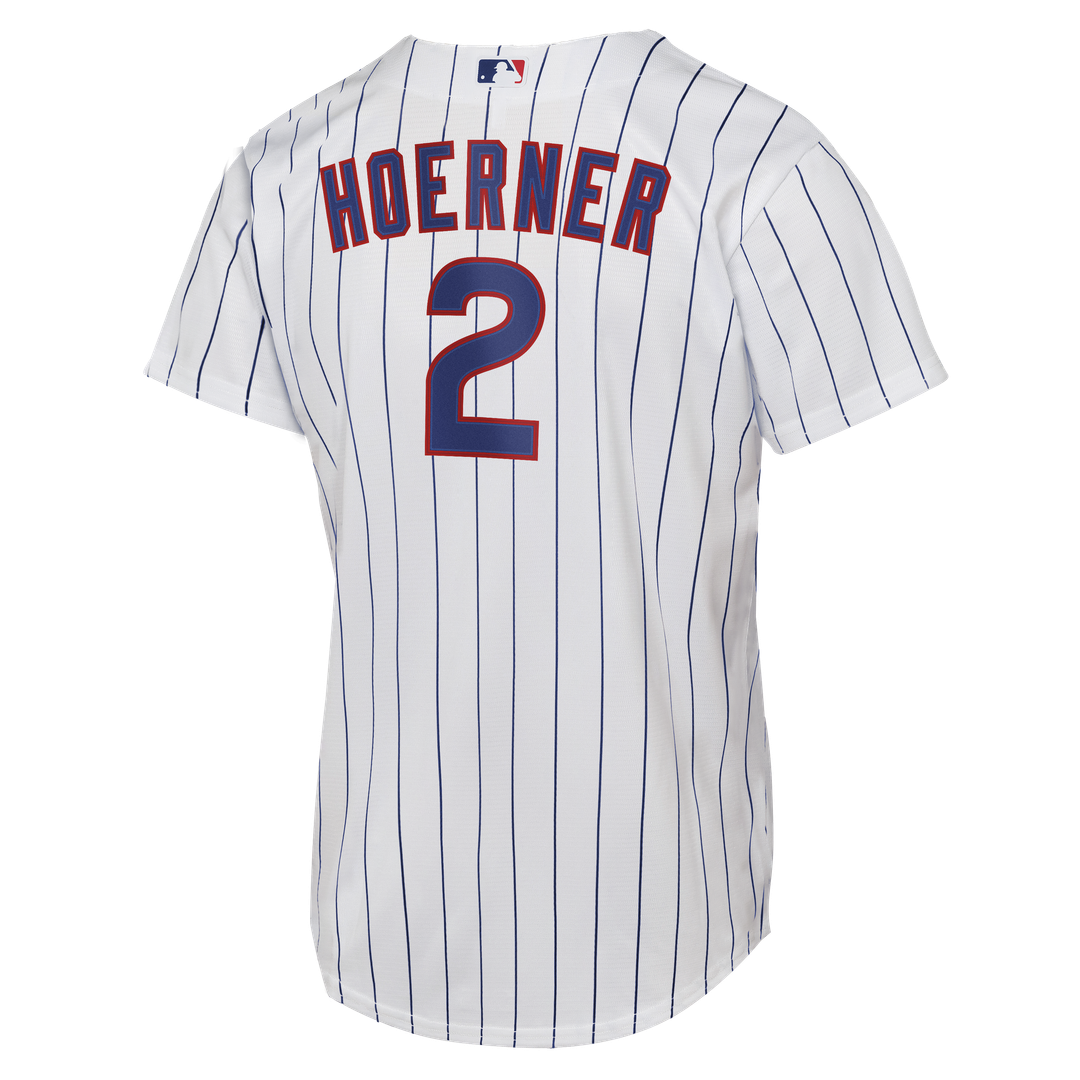 Nico Hoerner Chicago Cubs Youth Home Jersey - White