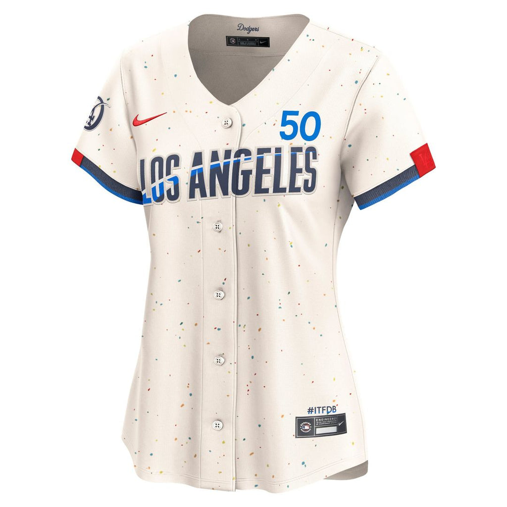 Mookie Betts Los Angeles Dodgers Women's Jersey – Cream