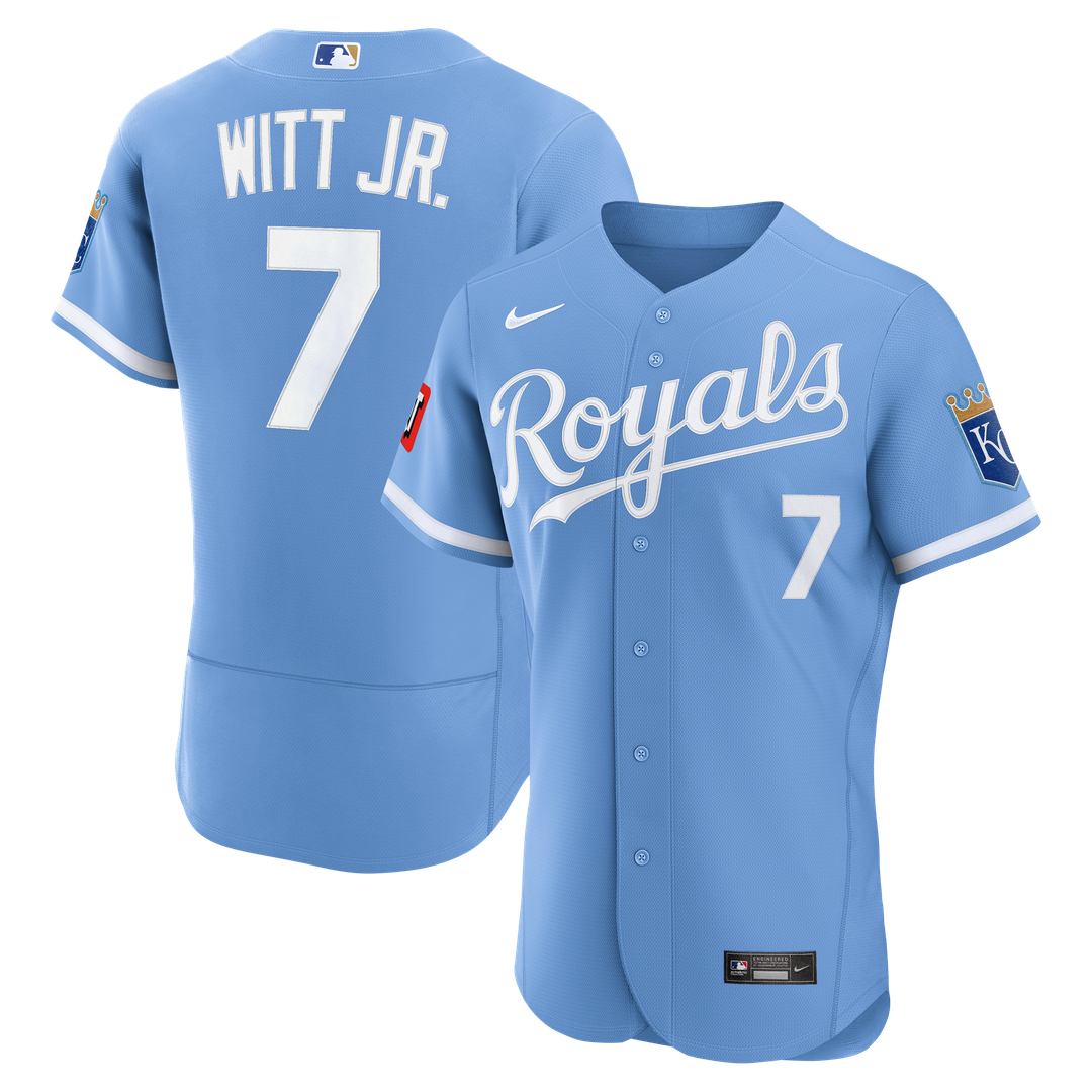 Bobby Witt Jr. Kansas City Royals Home Authentic Sponsor Patch Jersey - White