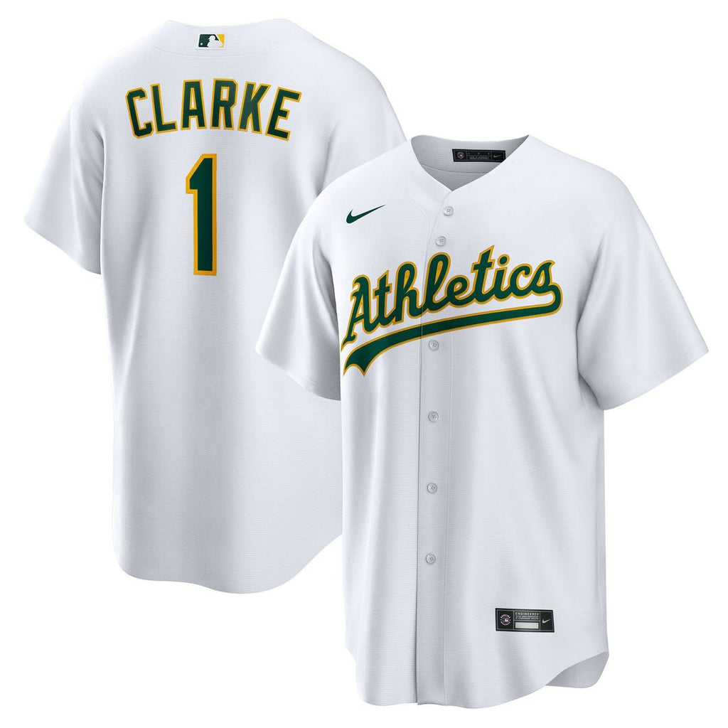 Denzel Clarke Athletics Home Jersey - White
