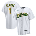Denzel Clarke Athletics Home Jersey - White