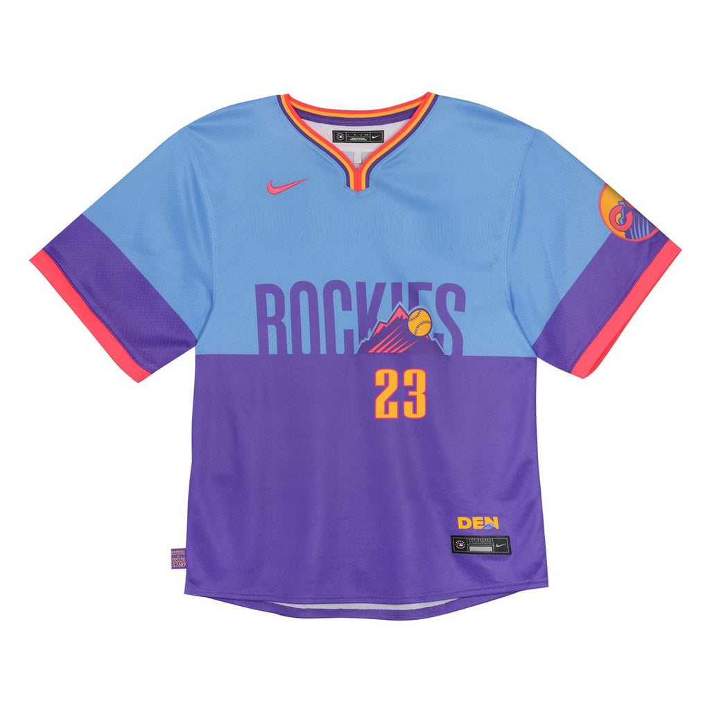 Kris Bryant Colorado Rockies Toddler 2025 Jersey - Purple/Light Blue