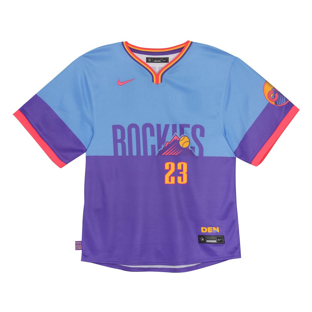 Kris Bryant Colorado Rockies Toddler 2025 Jersey - Purple/Light Blue