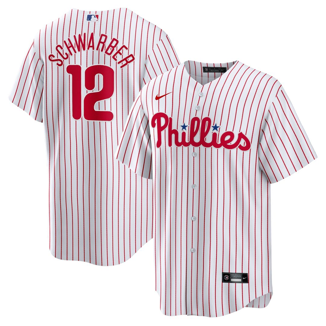 Kyle Schwarber Philadelphia Phillies Replica Player Jersey - White