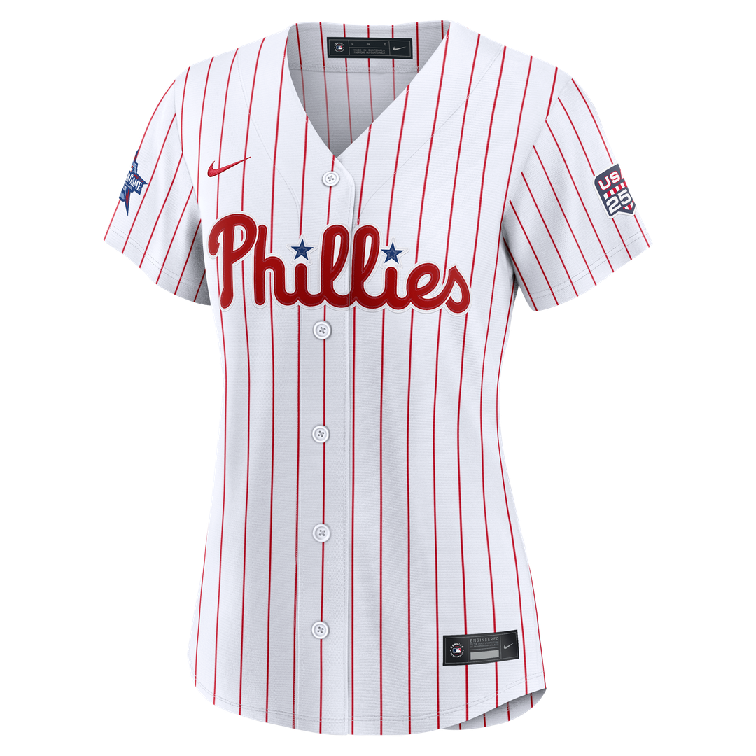 2026 All-Star Edition Stars & Stripes Women's Philadelphia Phillies Bryce Harper White Jersey