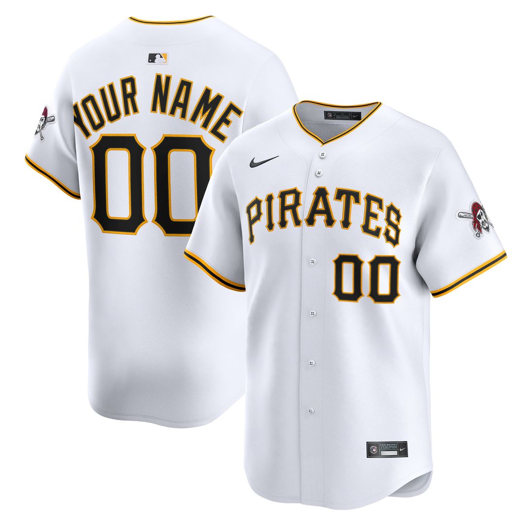 Pittsburgh Pirates Home Limited Custom Jersey - White