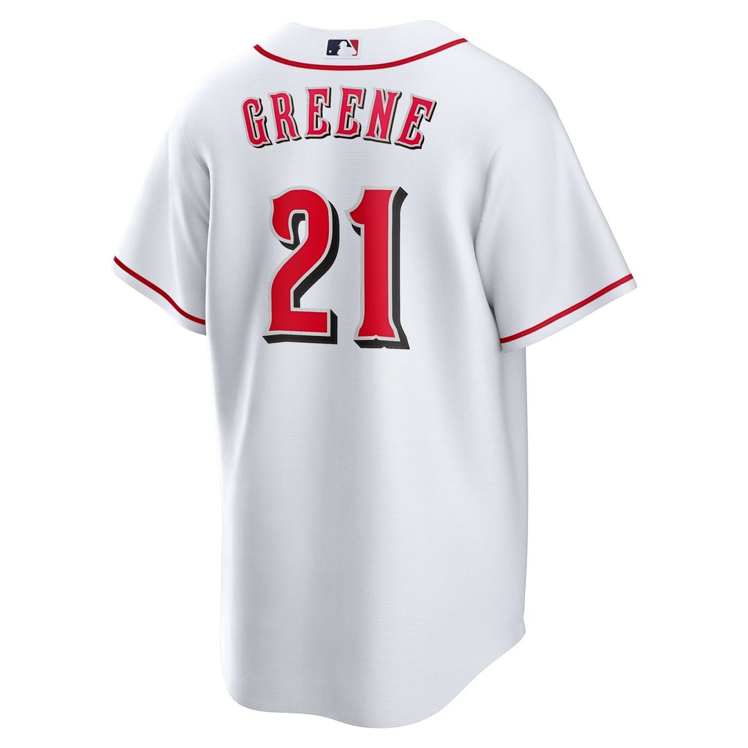 Hunter Greene Cincinnati Reds Home Jersey - White