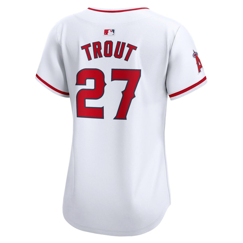 Mike Trout Los Angeles Angels Women's Home Jersey - White