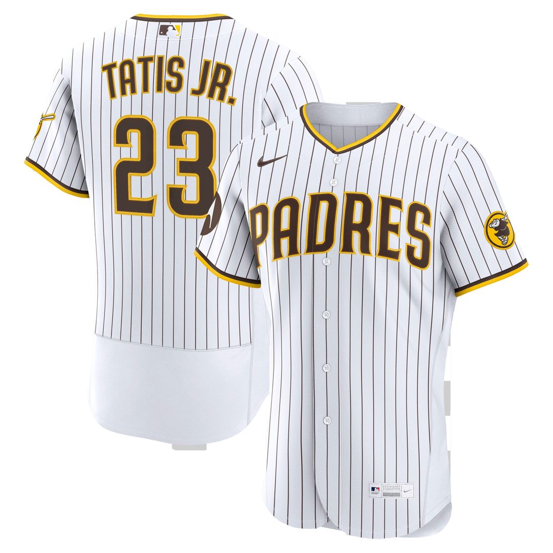 Fernando Tatis Jr. San Diego Padres Alternate Authentic Sponsor Patch Jersey - Sand