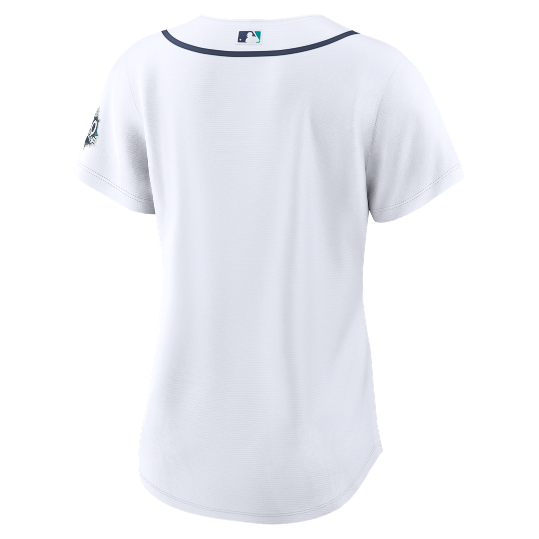 Seattle Mariners Women's Home 50th Season Jersey - White