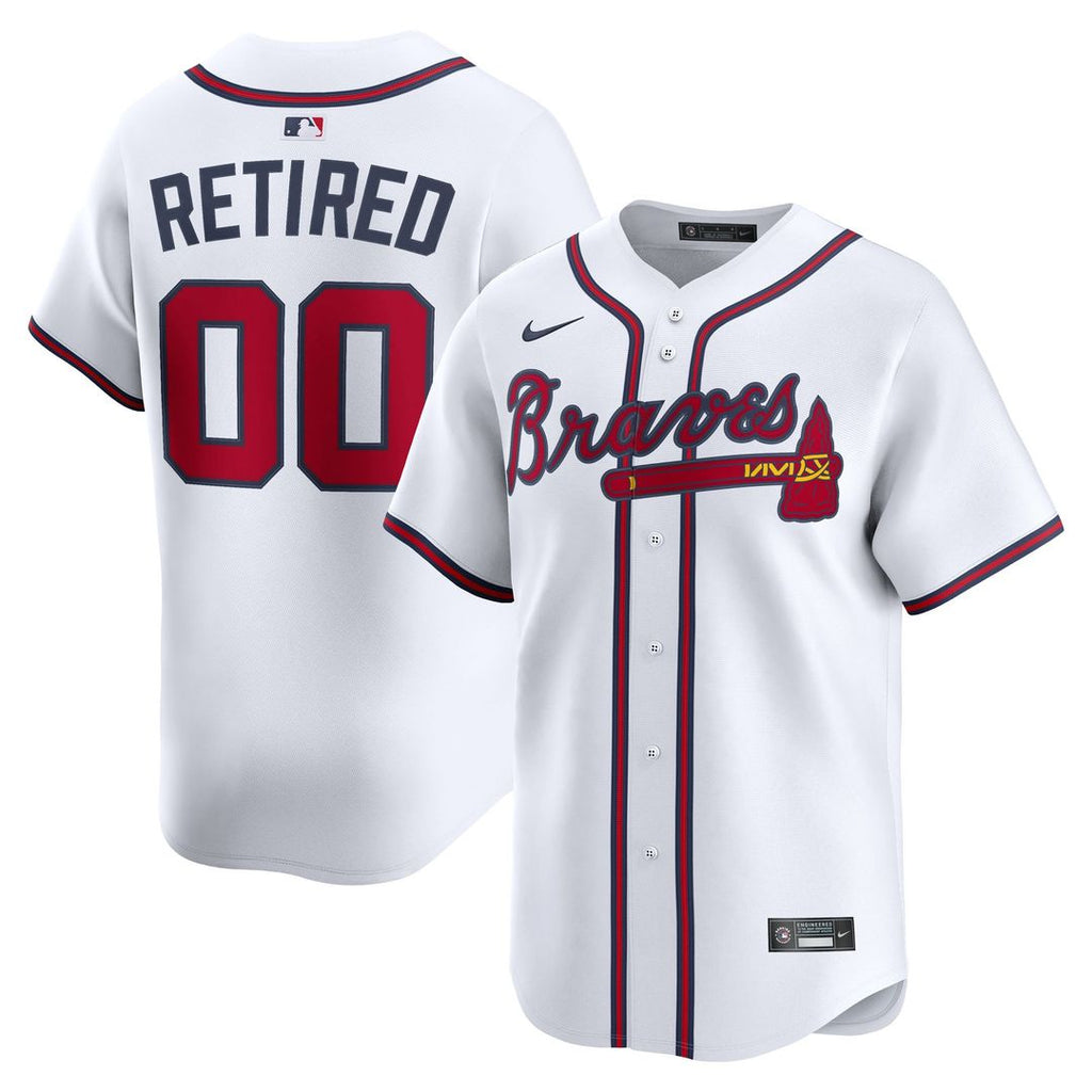 Atlanta Braves Home Limited Pick-A-Player Retired Roster Jersey - White