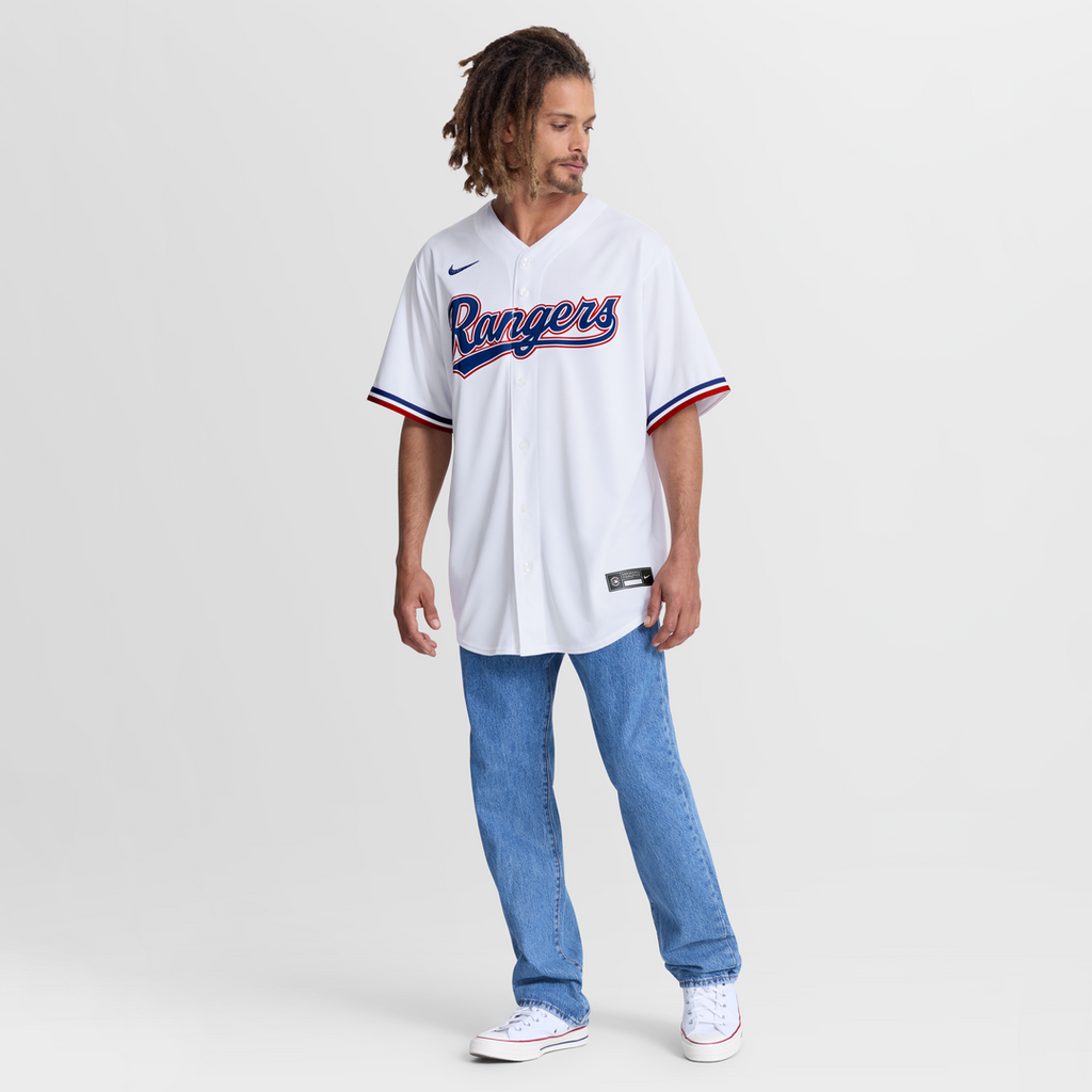 Jake Burger Texas Rangers Home Jersey - White