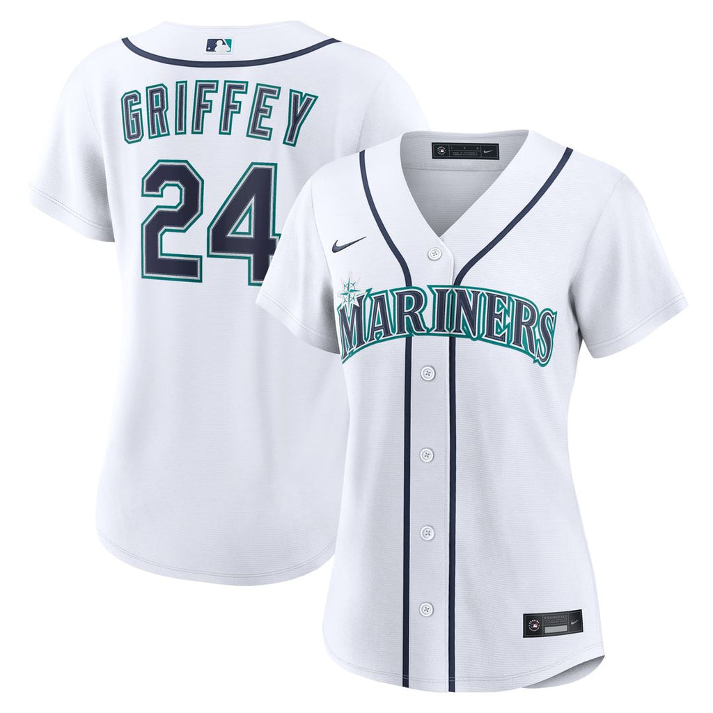 Ken Griffey Jr. Seattle Mariners Women's Home Jersey - White